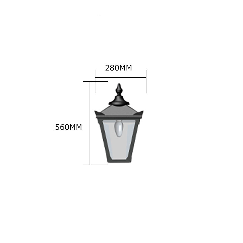 Hawksburn 1Lt Outdoor Wall Lamp - Cast Iron