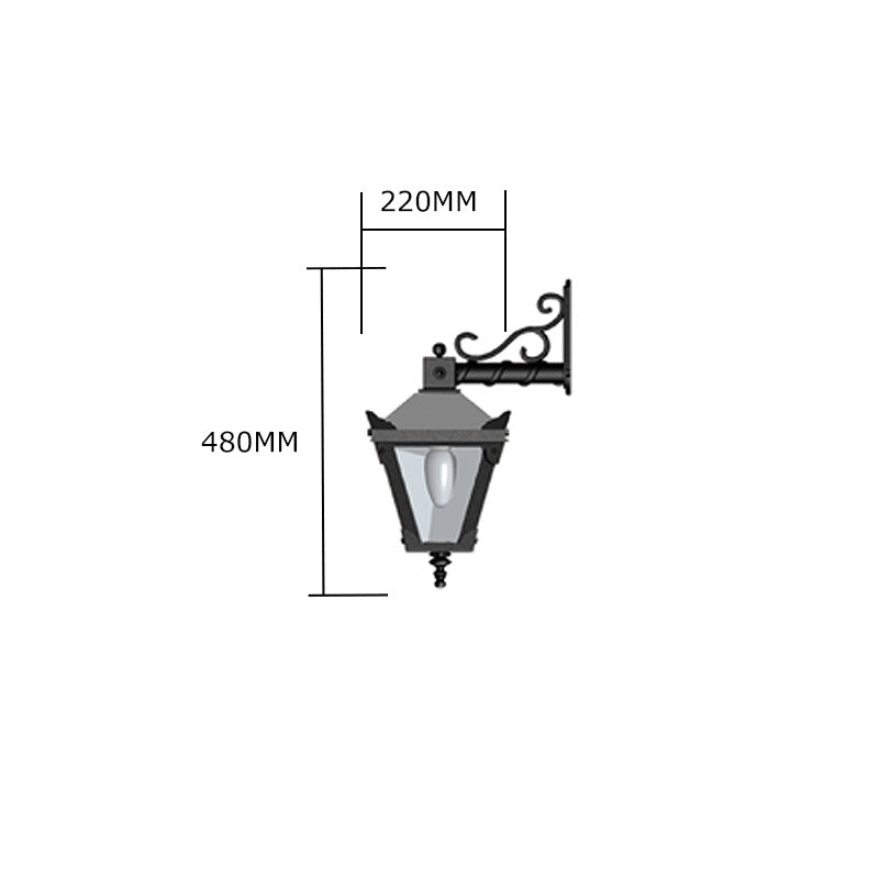 Alphington 1Lt Outdoor Wall Lamp - Cast Iron