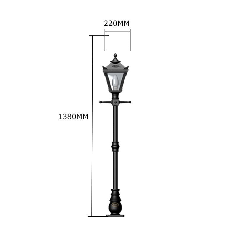 Enfield 1.4m Lamp Post - Cast Iron