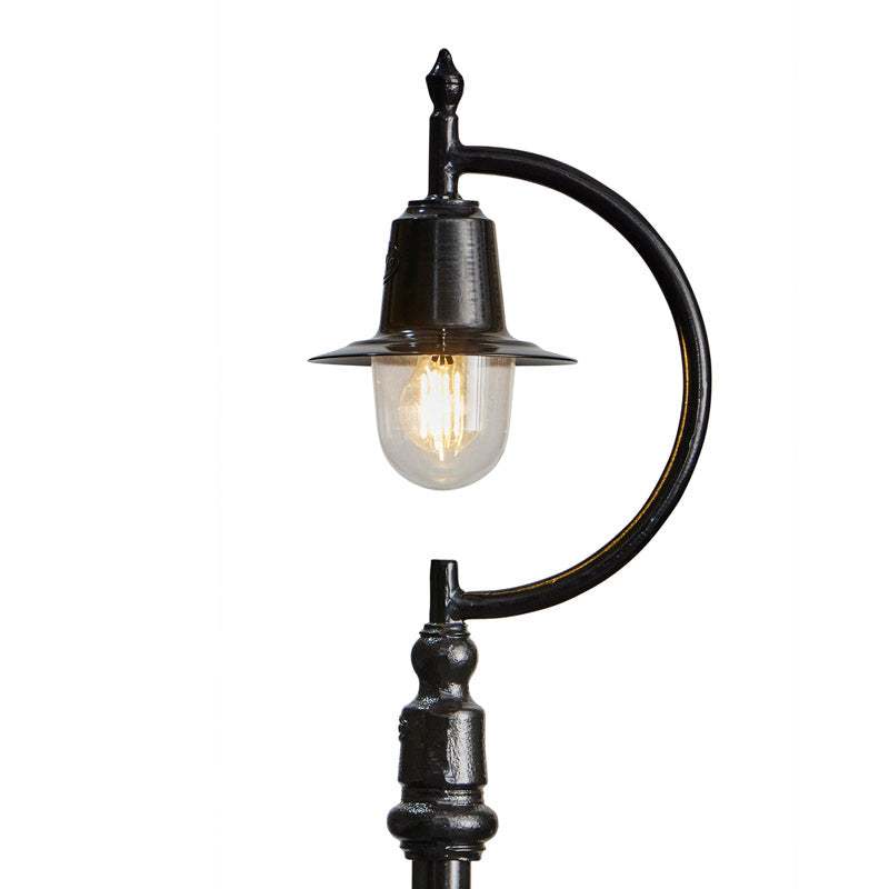 Rowsley 1Lt Teardrop Lamp Post - Cast Iron/Copper