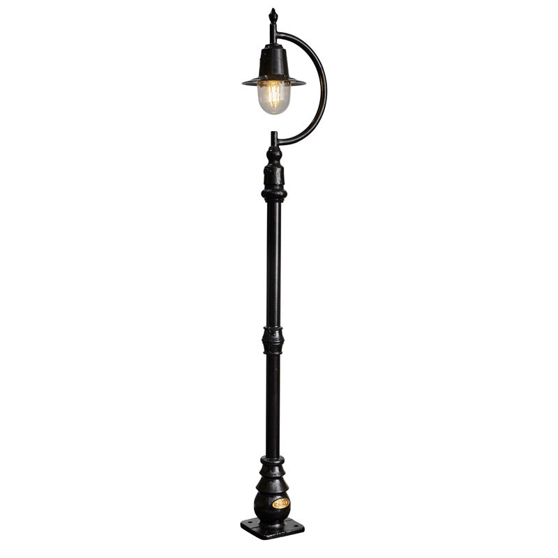 Rowsley 1Lt Teardrop Lamp Post - Cast Iron/Copper