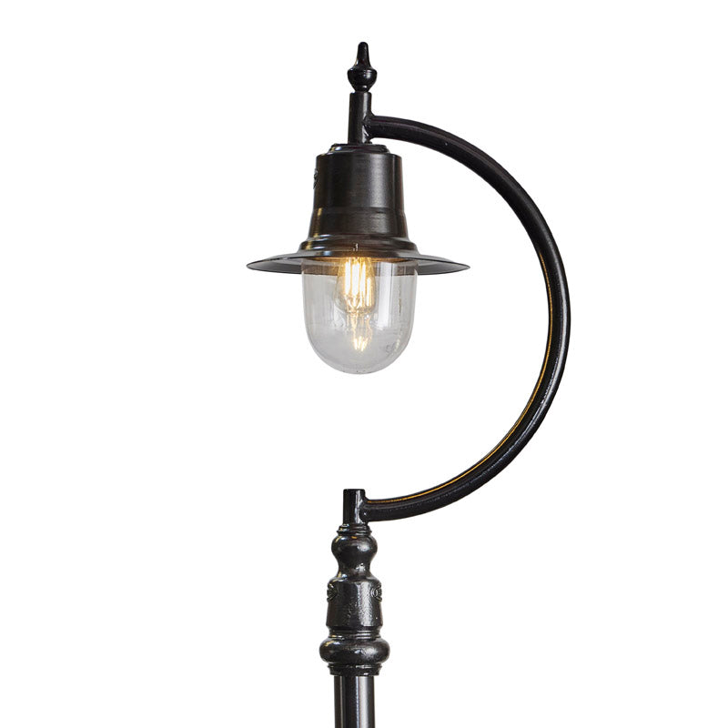 Rowsley 1Lt Teardrop Lamp Post - Cast Iron/Copper
