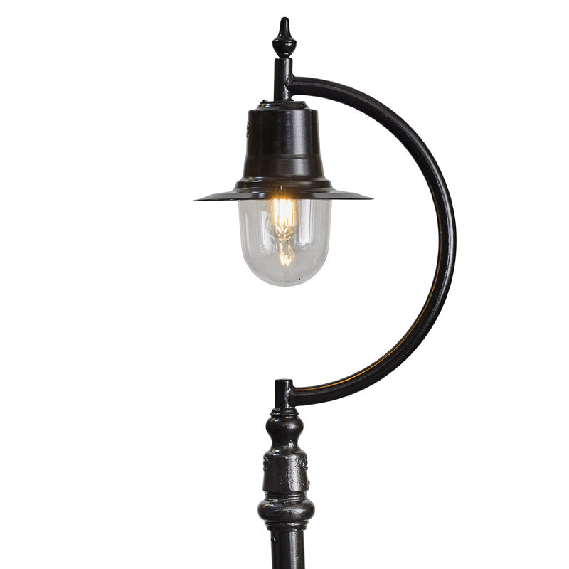 Rowsley 1Lt Teardrop Lamp Post - Cast Iron/Copper