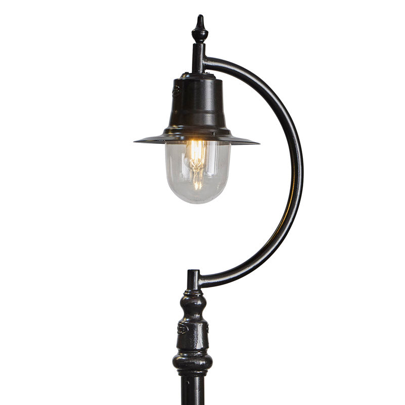 Rowsley 1Lt Teardrop Lamp Post - Cast Iron/Copper