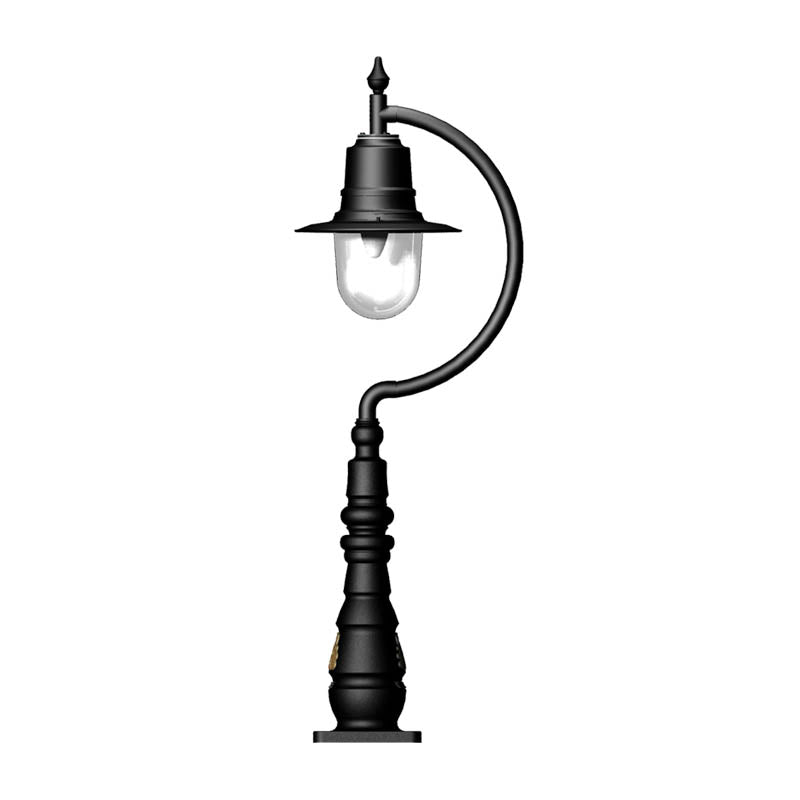 Tennyson 1Lt Teardrop Bollard - Cast Iron/Copper