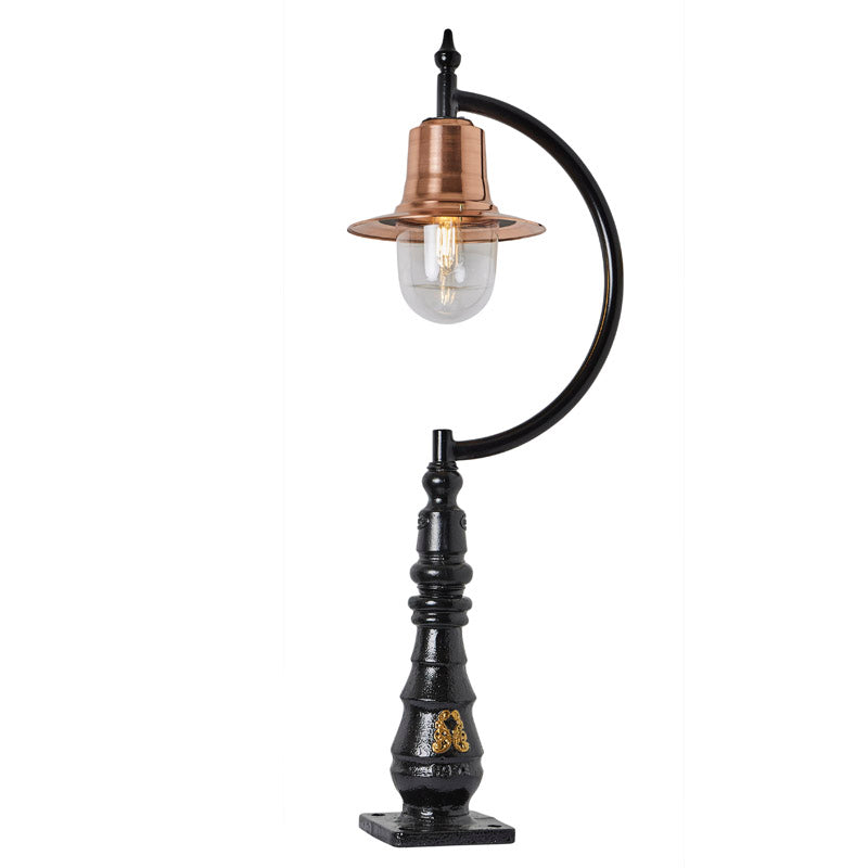 Tennyson 1Lt Teardrop Bollard - Cast Iron/Copper