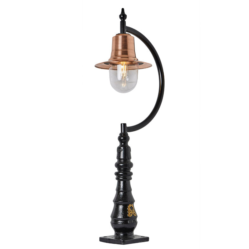 Tennyson 1Lt Teardrop Bollard - Cast Iron/Copper