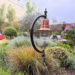 Tennyson 1Lt Teardrop Bollard - Cast Iron/Copper