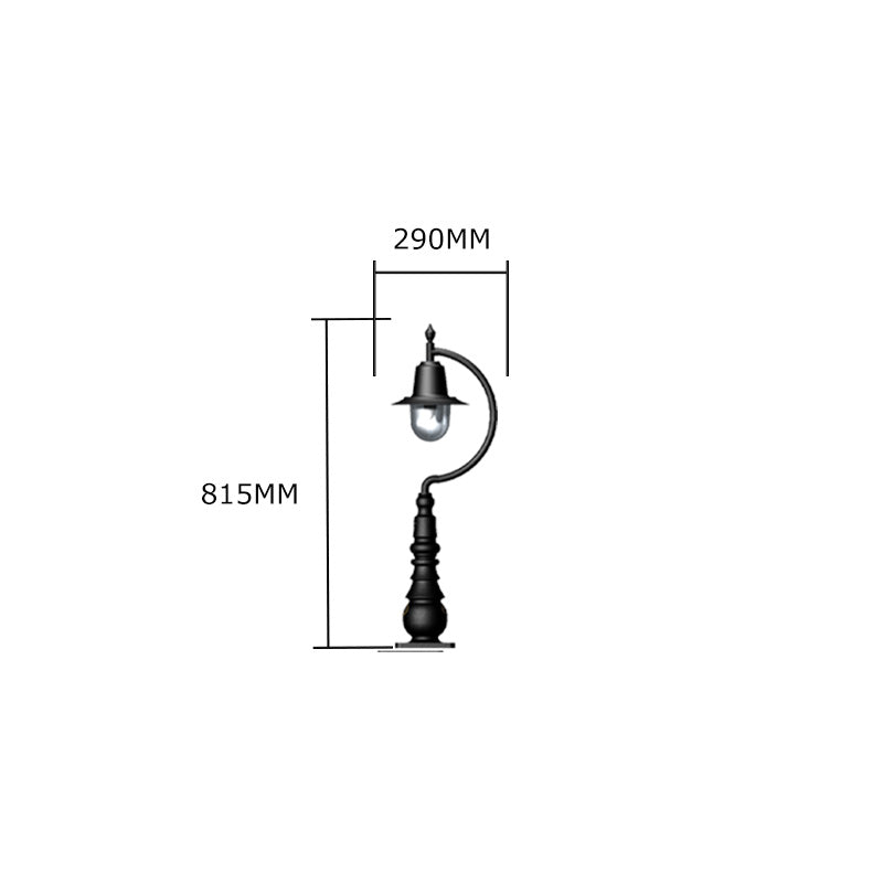 Tennyson 1Lt Teardrop Bollard - Cast Iron/Copper
