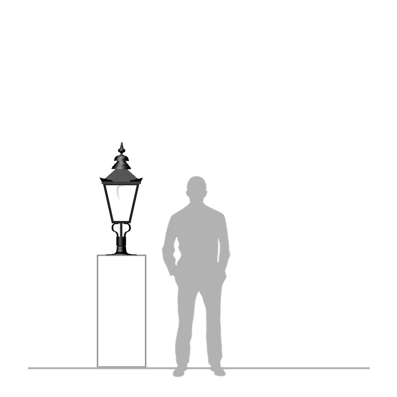 Camberwell 1Lt Flat Pier Lamp - Cast Iron