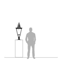 Camberwell 1Lt Flat Pier Lamp - Cast Iron