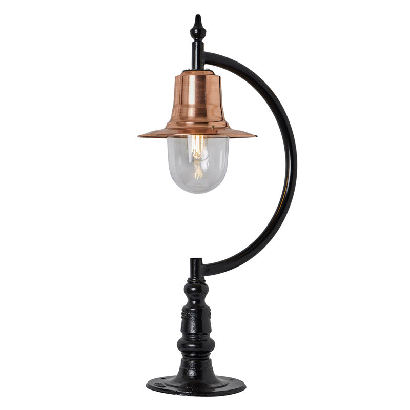 Upfield 1Lt Teardrop Pier Light - Cast Iron/Copper