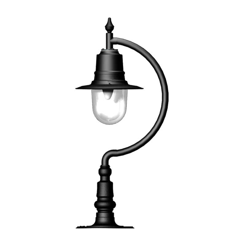Upfield 1Lt Teardrop Pier Light - Cast Iron/Copper