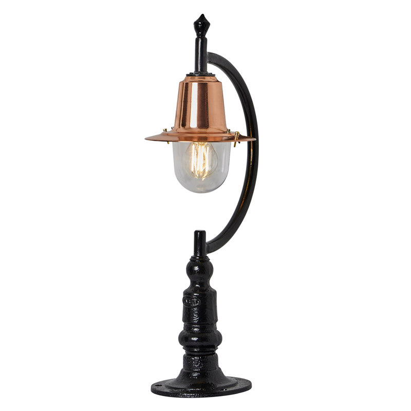 Upfield 1Lt Teardrop Pier Light - Cast Iron/Copper