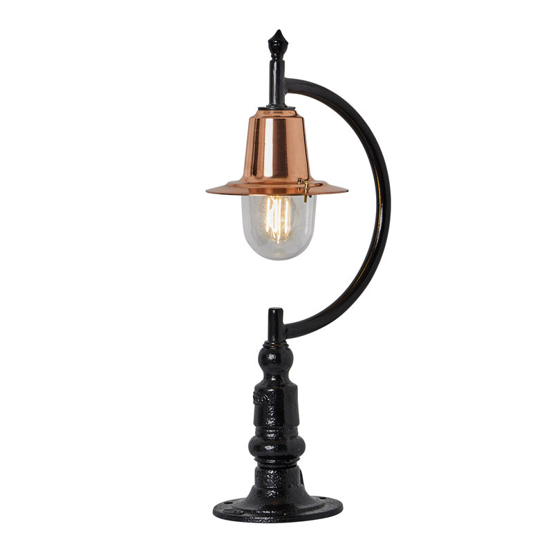Upfield 1Lt Teardrop Pier Light - Cast Iron/Copper