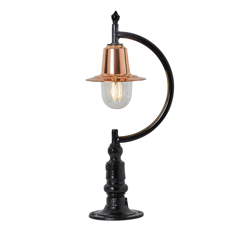 Upfield 1Lt Teardrop Pier Light - Cast Iron/Copper