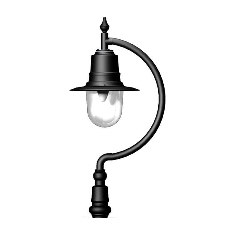 Upfield 1Lt Teardrop Narrow Pier Light - Cast Iron/Copper