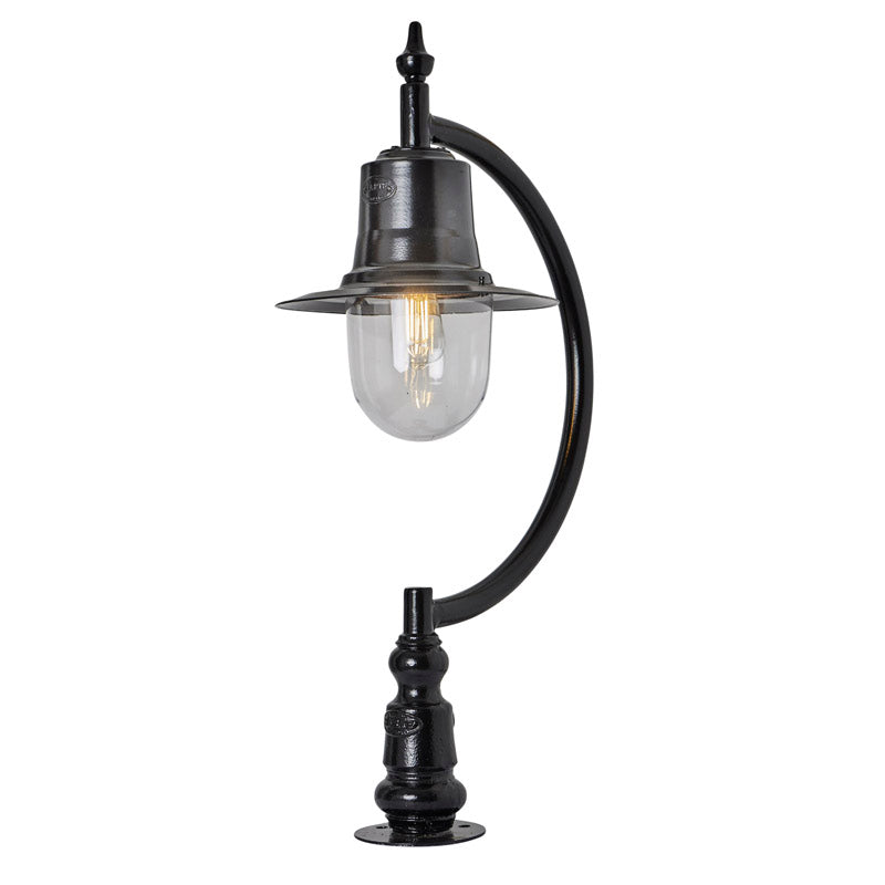 Upfield 1Lt Teardrop Narrow Pier Light - Cast Iron/Copper