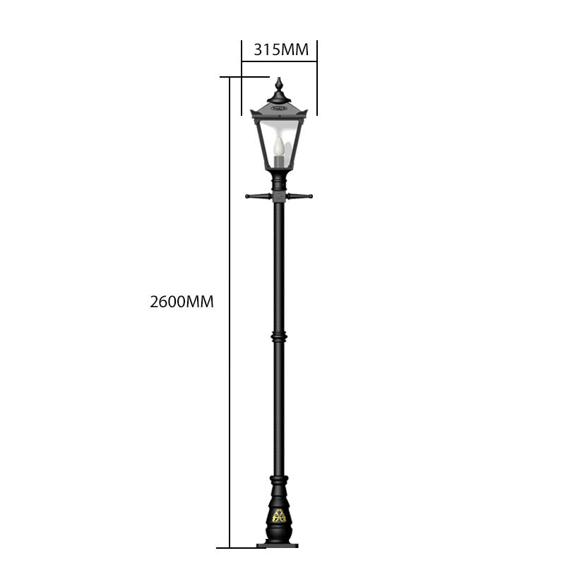 Frankston 2.6m Lamp Post - Cast Iron