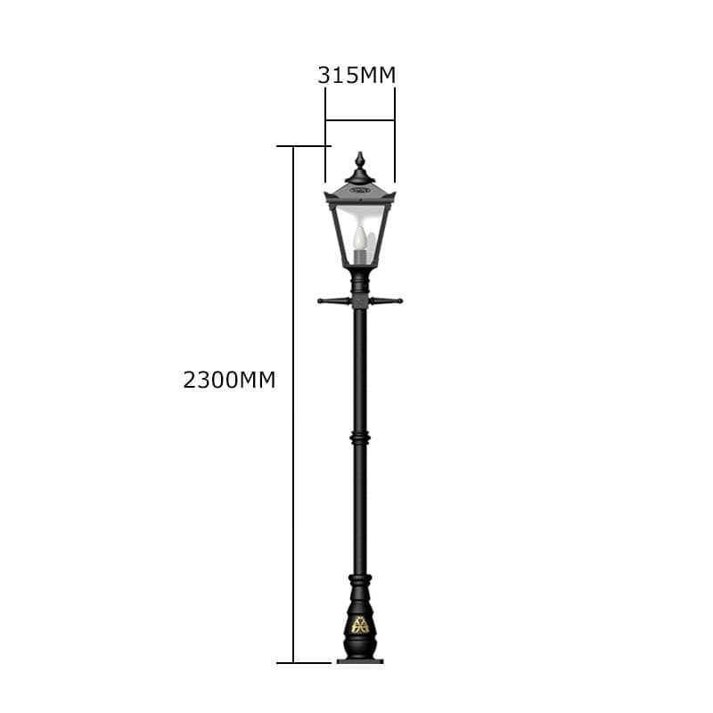 Gafney 2.3m Lamp Post - Cast Iron