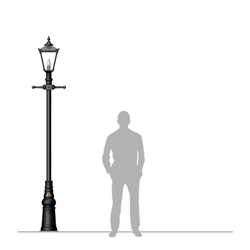 Parkdale 1Lt Lamp Post - Cast Iron