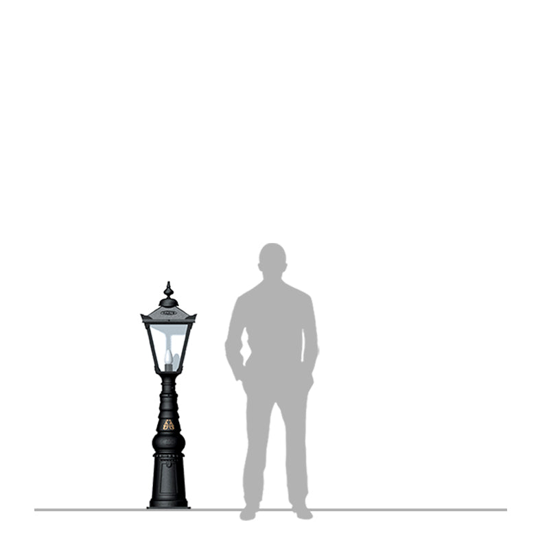 Rodneyshire 1Lt Pedestal Light - Cast Iron