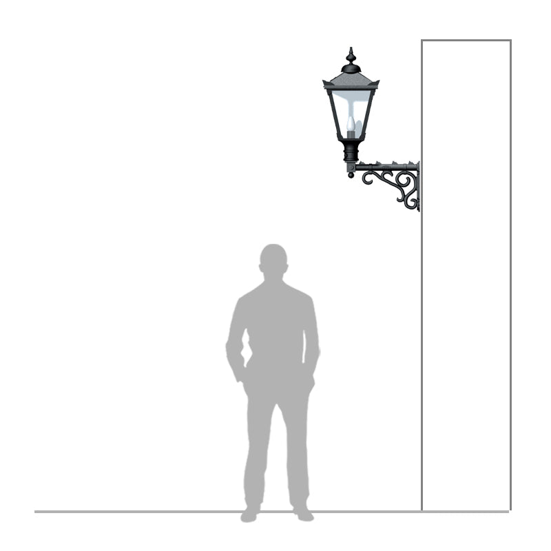 Rodneyshire 1Lt Outdoor Wall Light - Cast Iron
