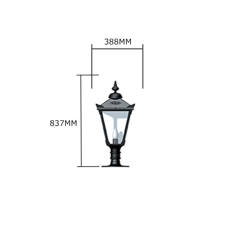 Rodneyshire 1Lt Flat Pier Light - Cast Iron
