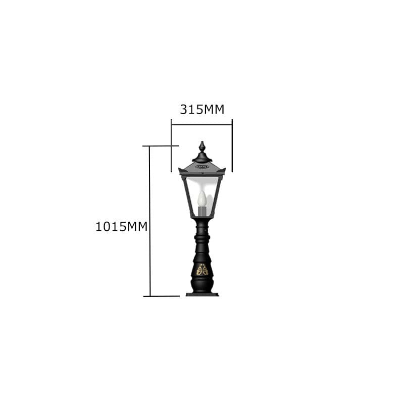 Hopetown 1.1m Pedestal Light - Cast Iron