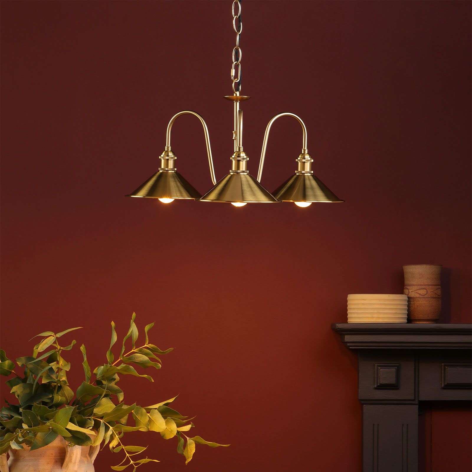 Hadano 3 Light Ceiling Light- Various Finishes