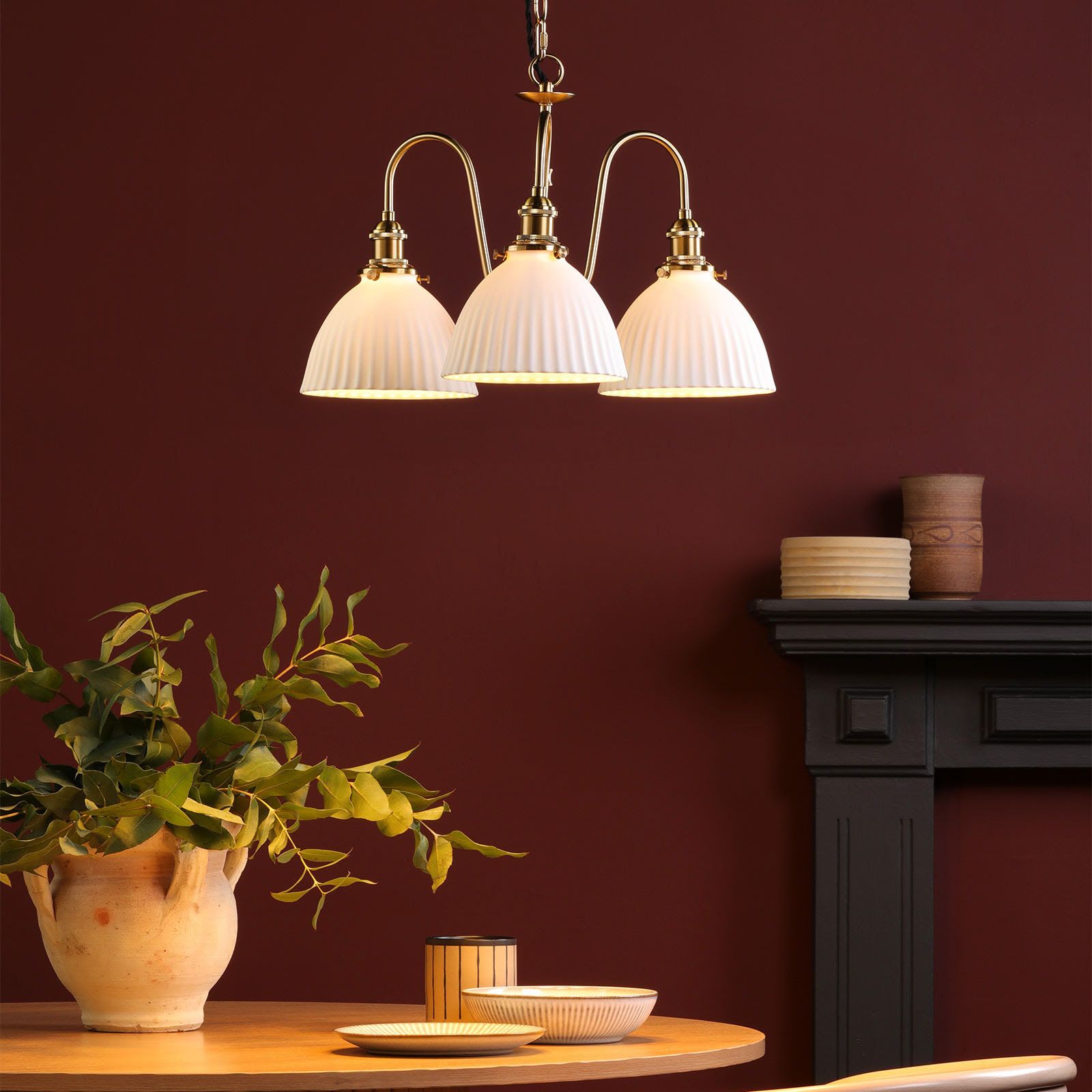 Hadano 3 Light Ceiling Light- Various Finishes