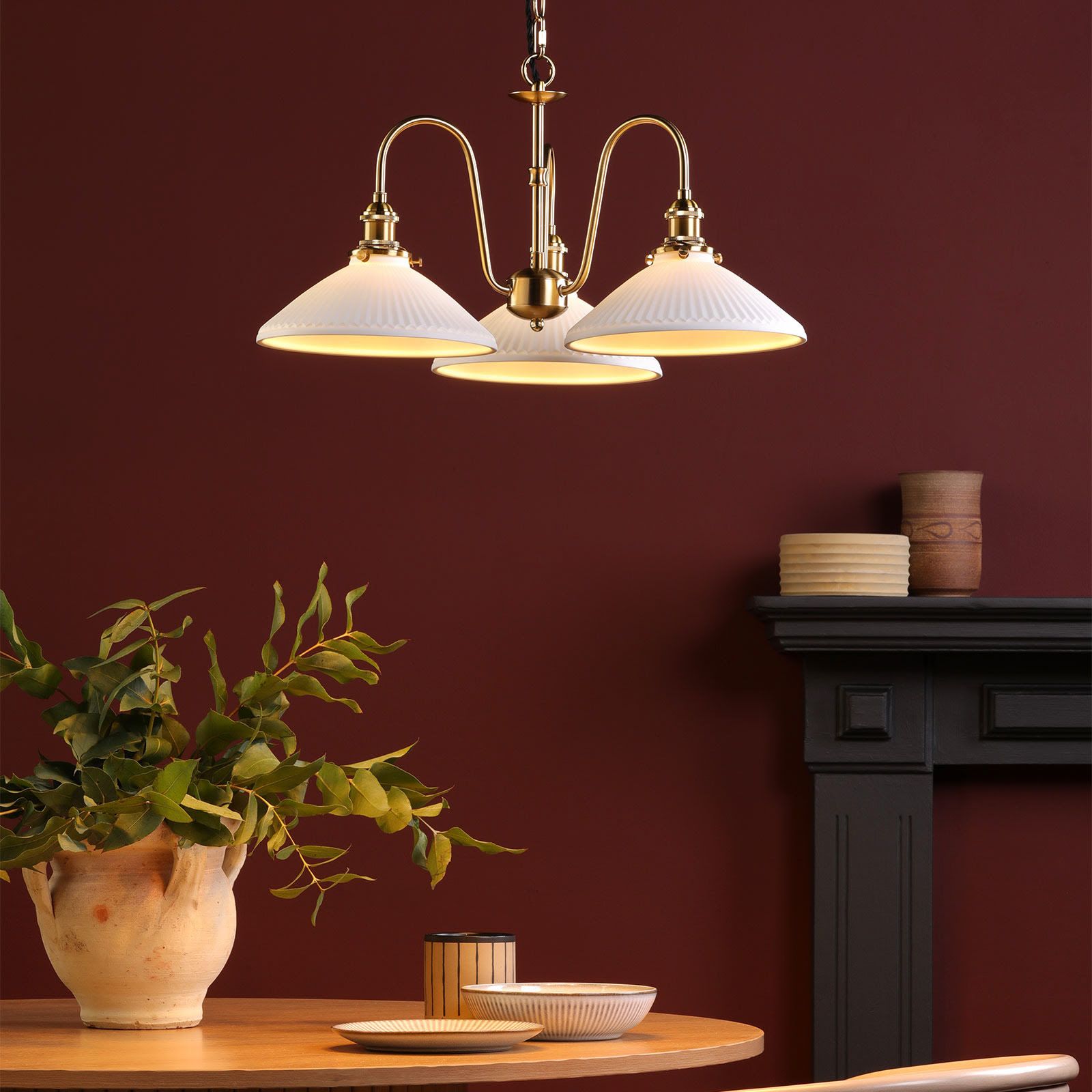 Hadano 3 Light Ceiling Light- Various Finishes