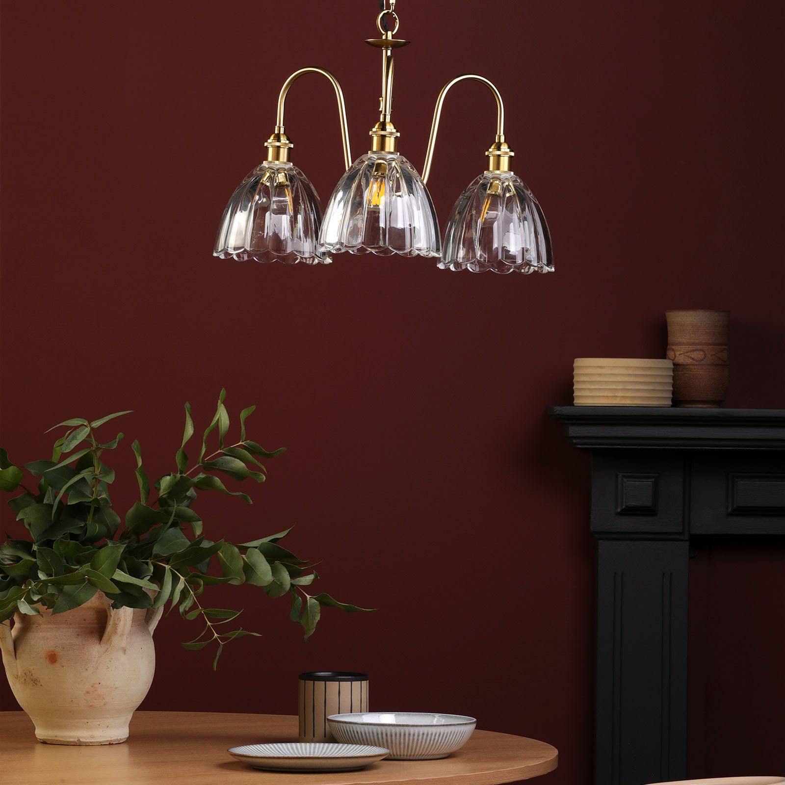 Hadano 3 Light Ceiling Light- Various Finishes