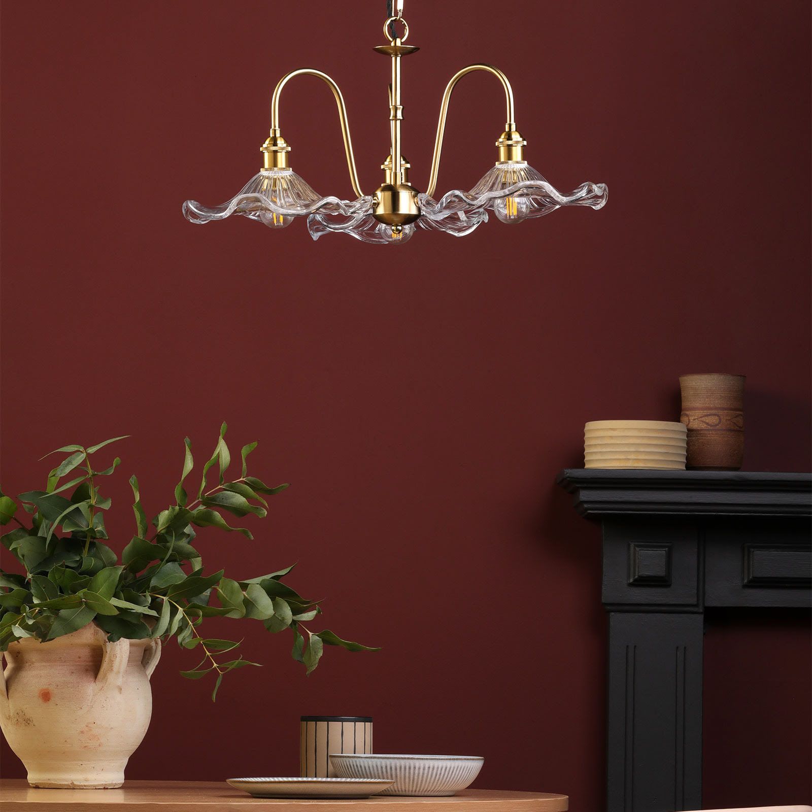Hadano 3 Light Ceiling Light- Various Finishes
