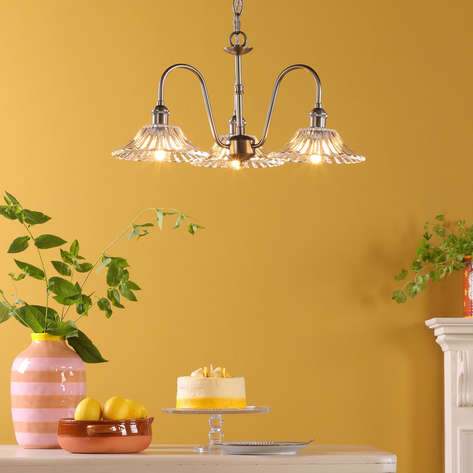 Hadano 3 Light Ceiling Light- Various Finishes