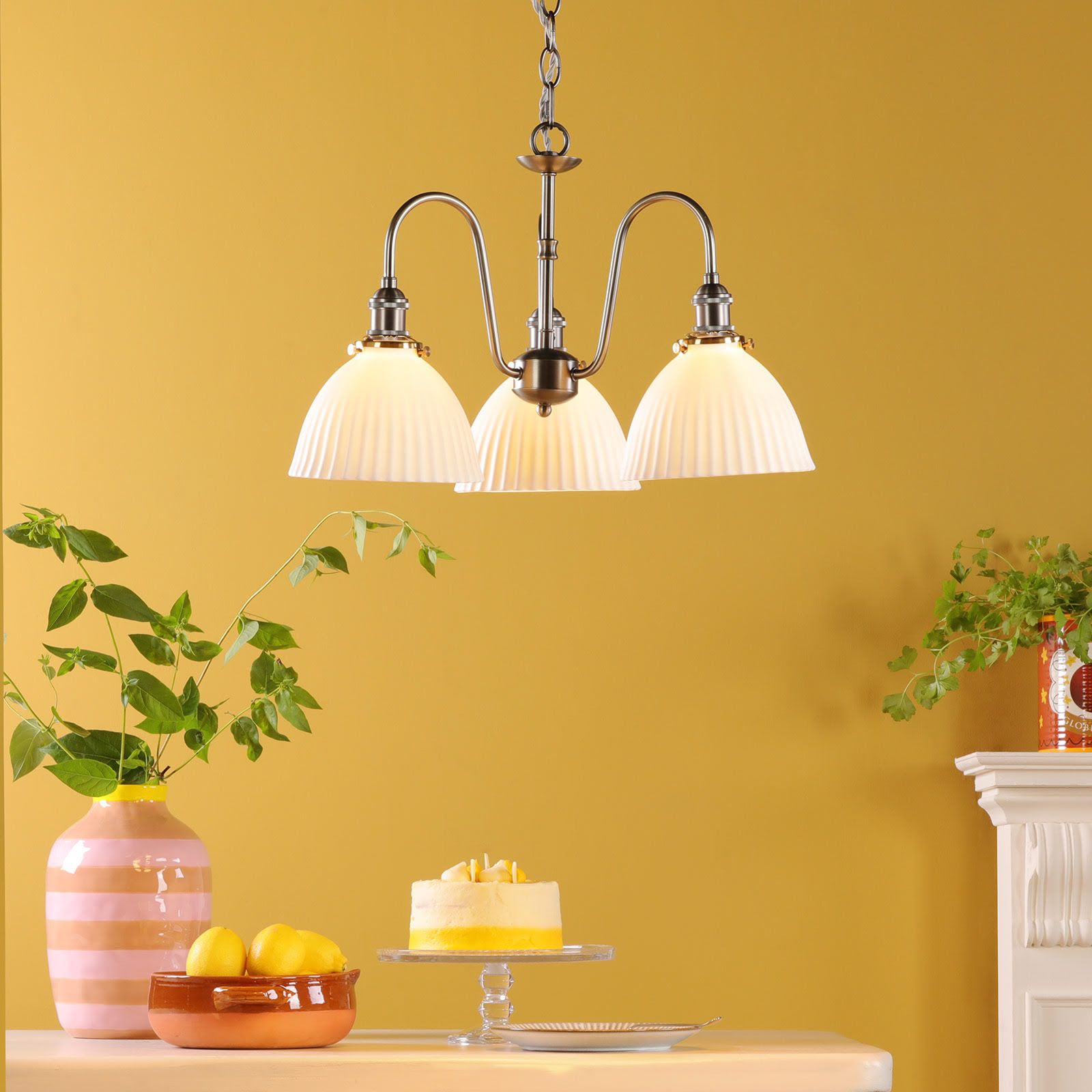 Hadano 3 Light Ceiling Light- Various Finishes