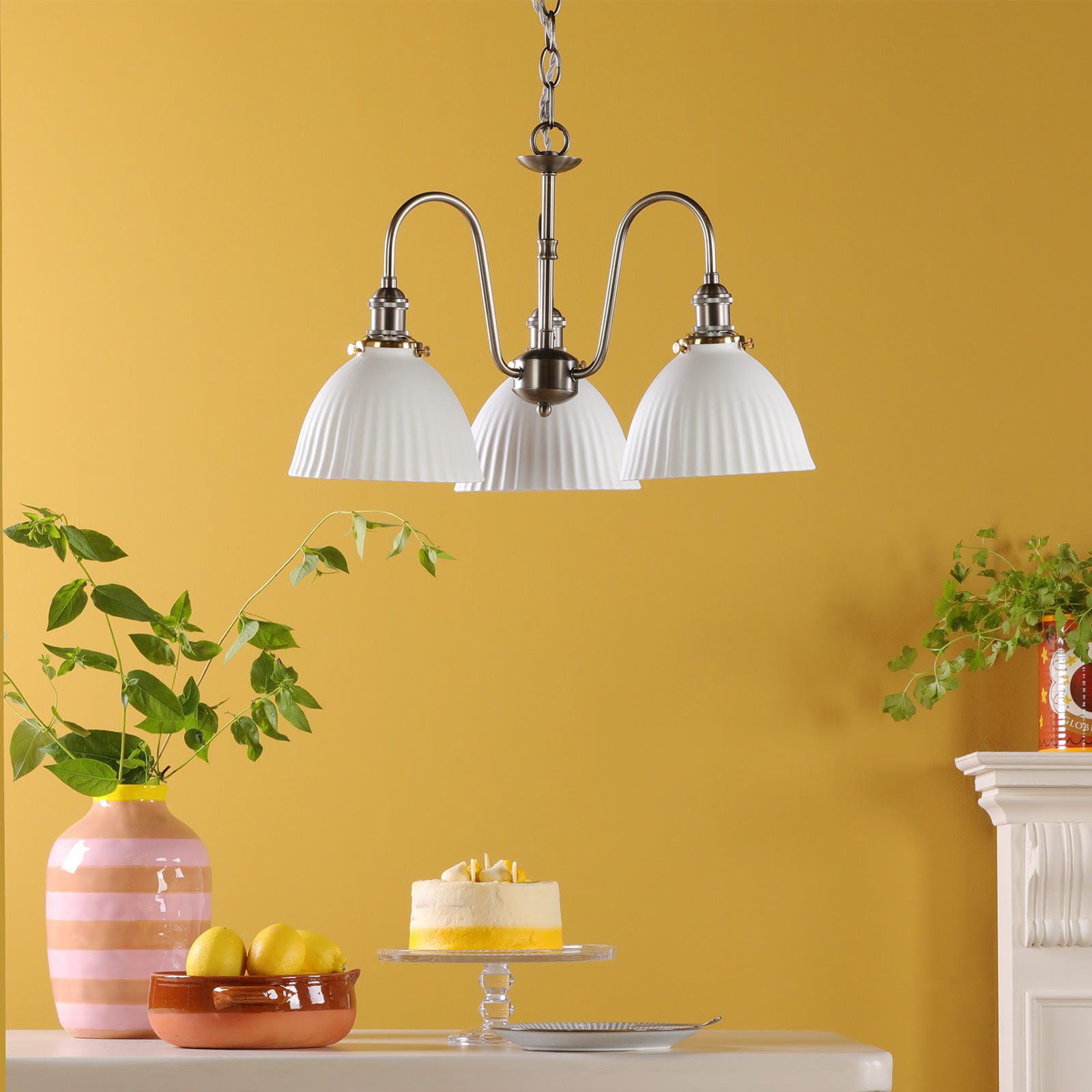 Hadano 3 Light Ceiling Light- Various Finishes