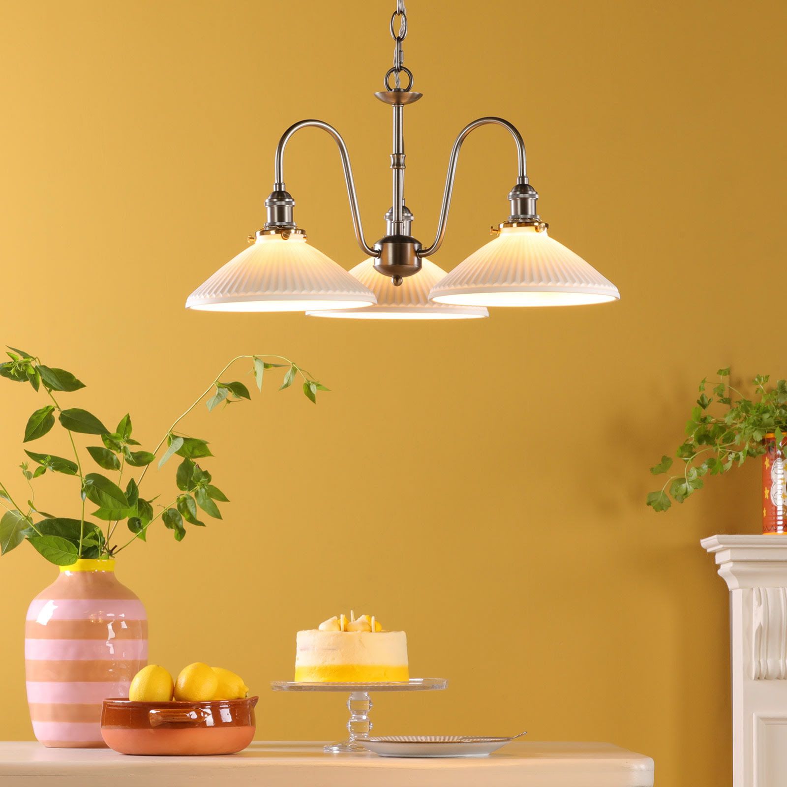 Hadano 3 Light Ceiling Light- Various Finishes