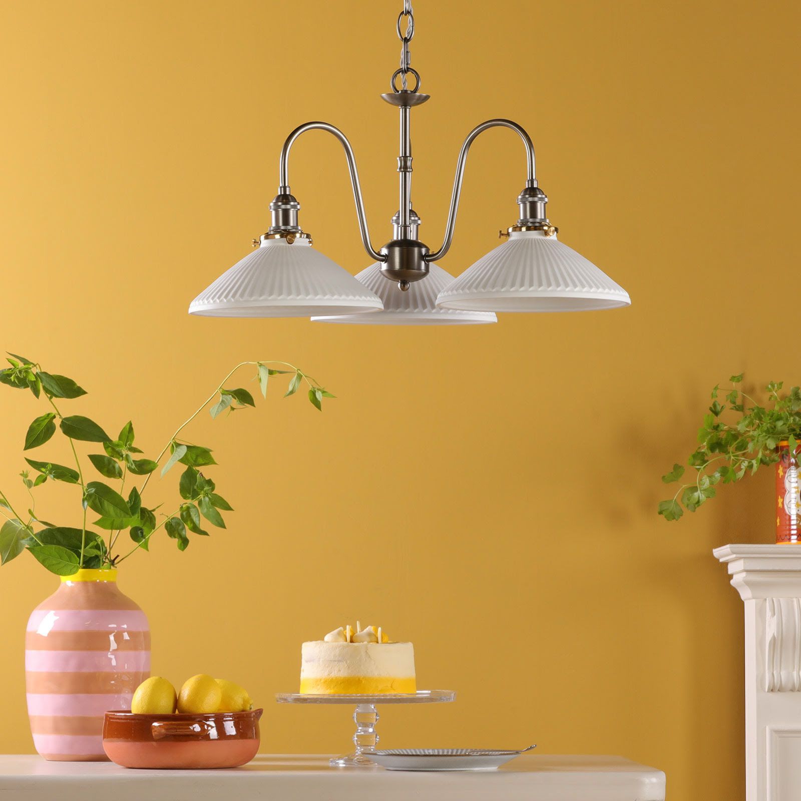 Hadano 3 Light Ceiling Light- Various Finishes