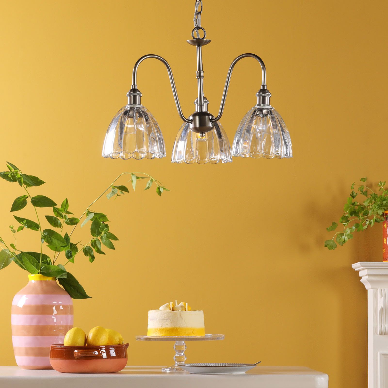 Hadano 3 Light Ceiling Light- Various Finishes
