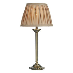 Hatton Table Lamp Antique Brass With Shade