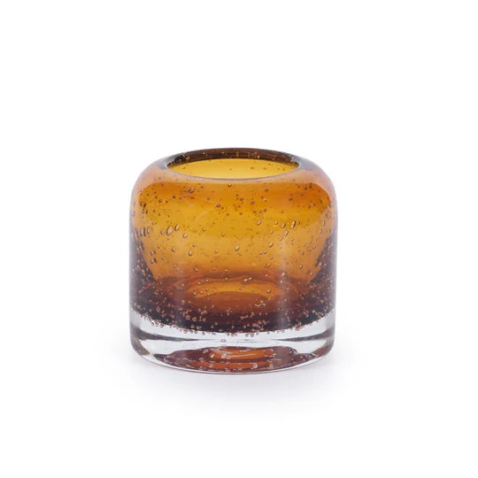Burnt Orange Candle Holder