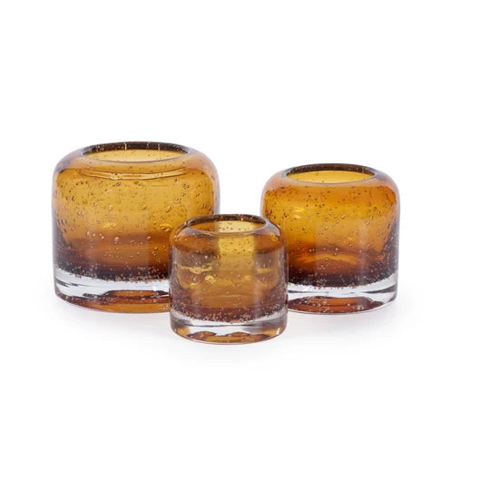 Burnt Orange Candle Holder