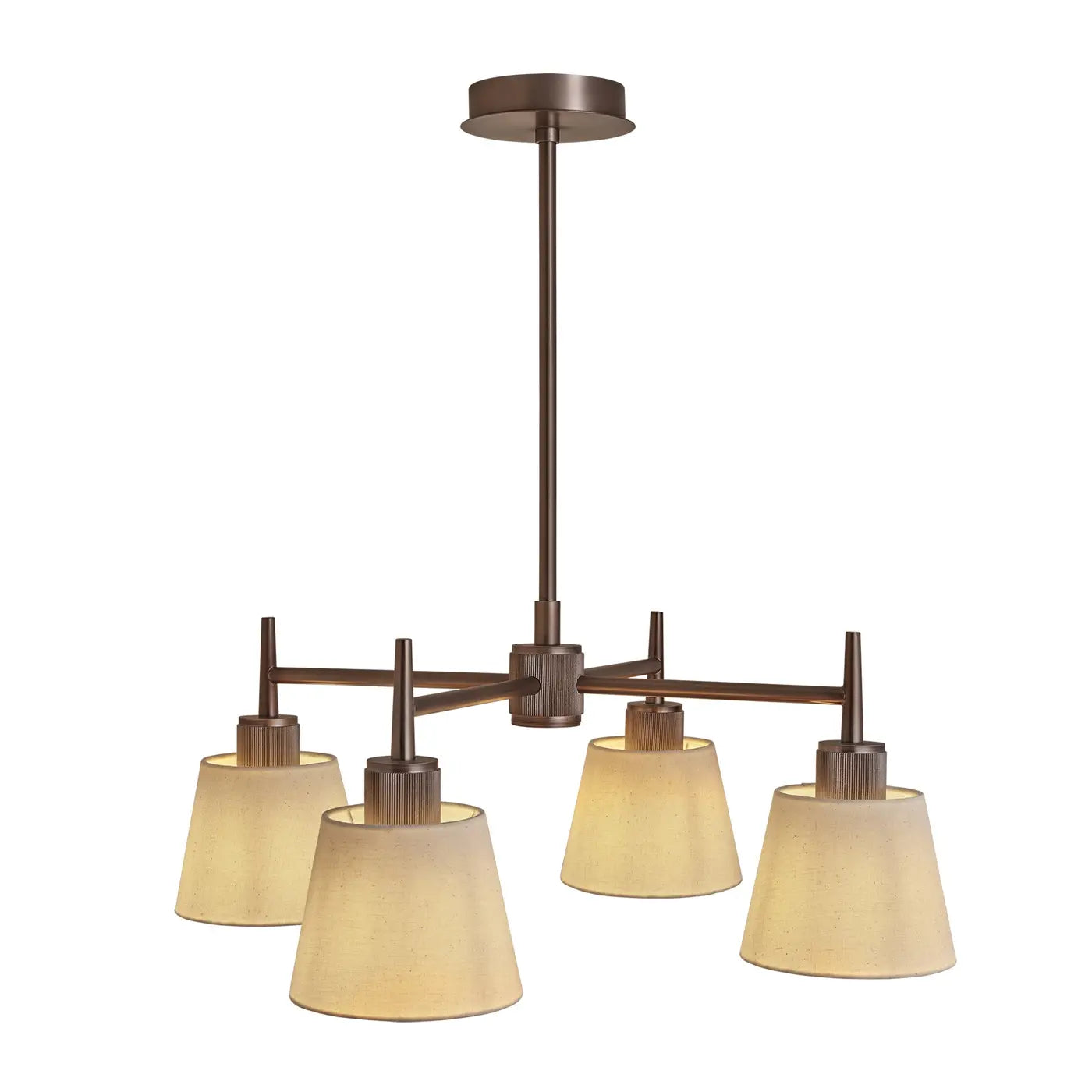 Henley 4 Arm Pendant Light - Brass/Bronze