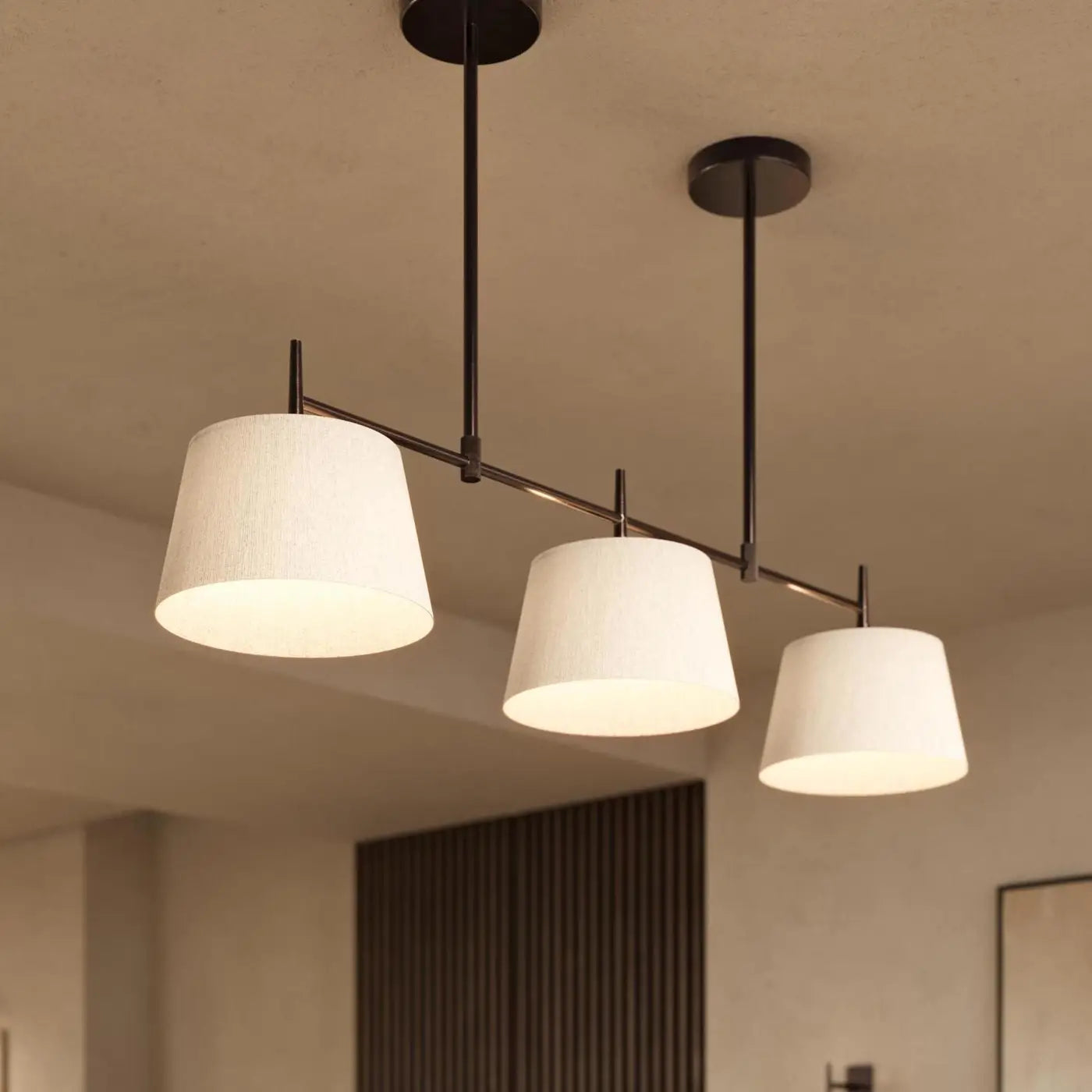 Henley Triple Bar Pendant Light - Bronze/ Brass Base