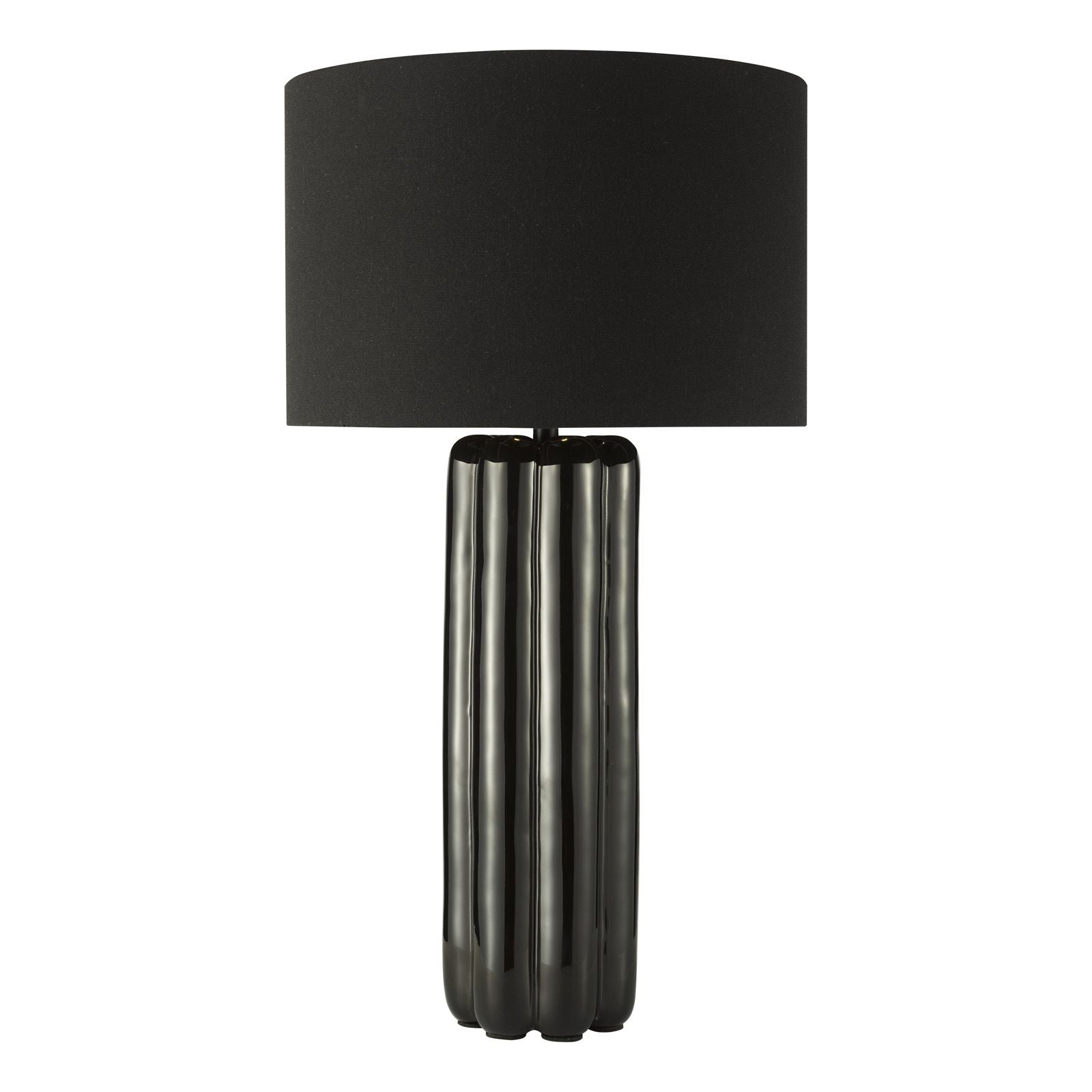 Hebron Table Lamp- Black With Shade