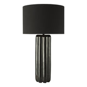 Hebron Table Lamp- Black With Shade