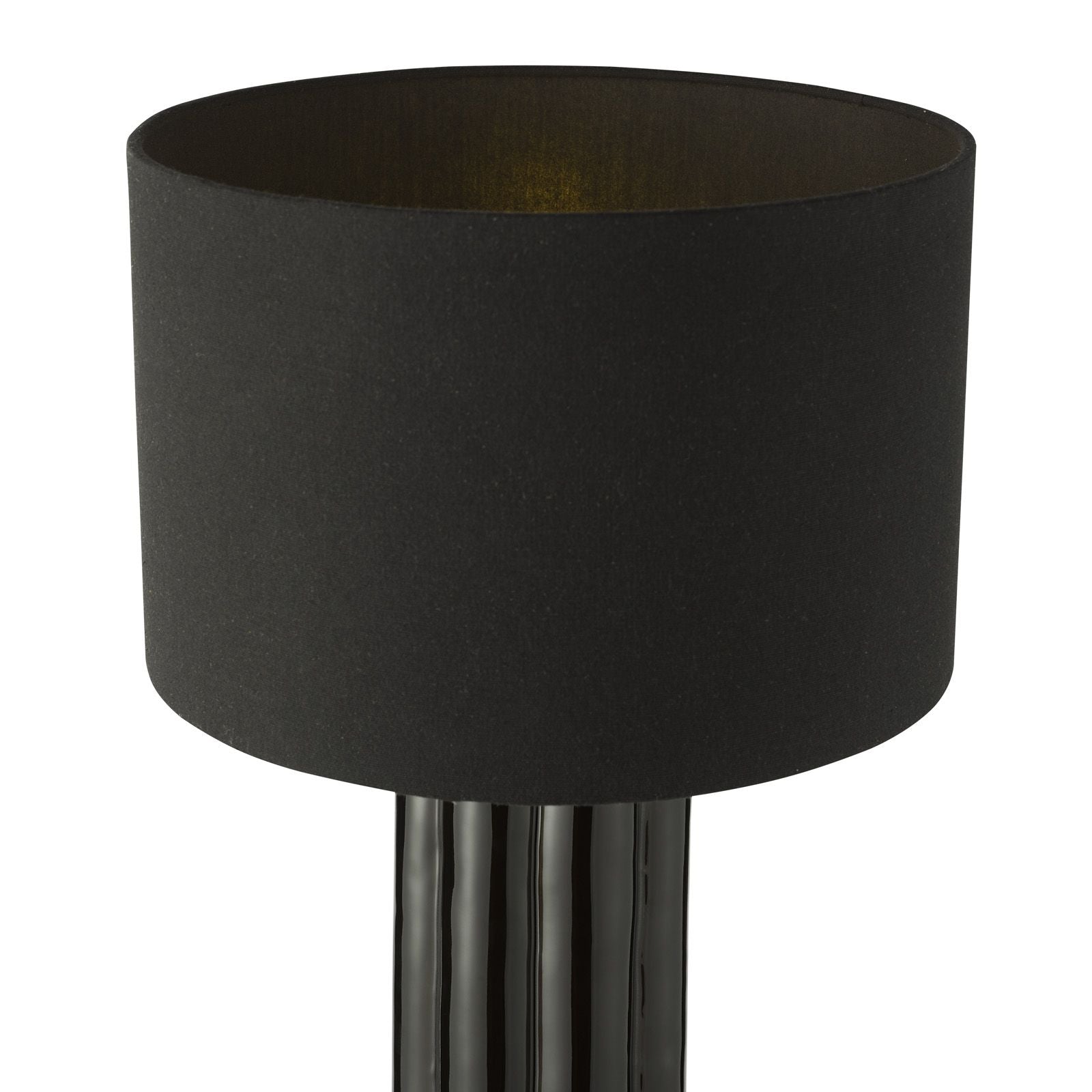 Hebron Table Lamp- Black With Shade