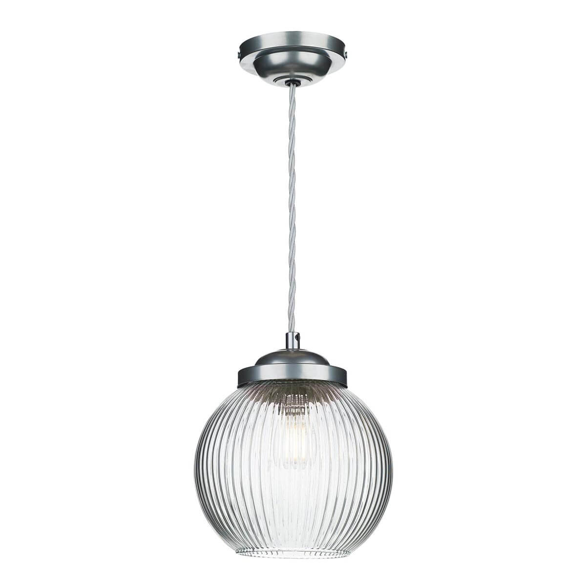 Henley Single Pendant In Antique Brass/Satin Chrome Finish