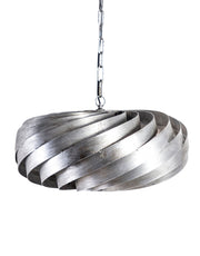 Twist Pendant Light - Silver Finish